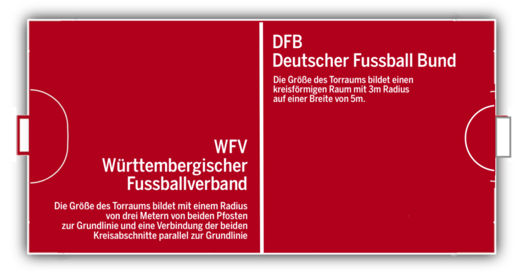 Der Torraum im Walking Football